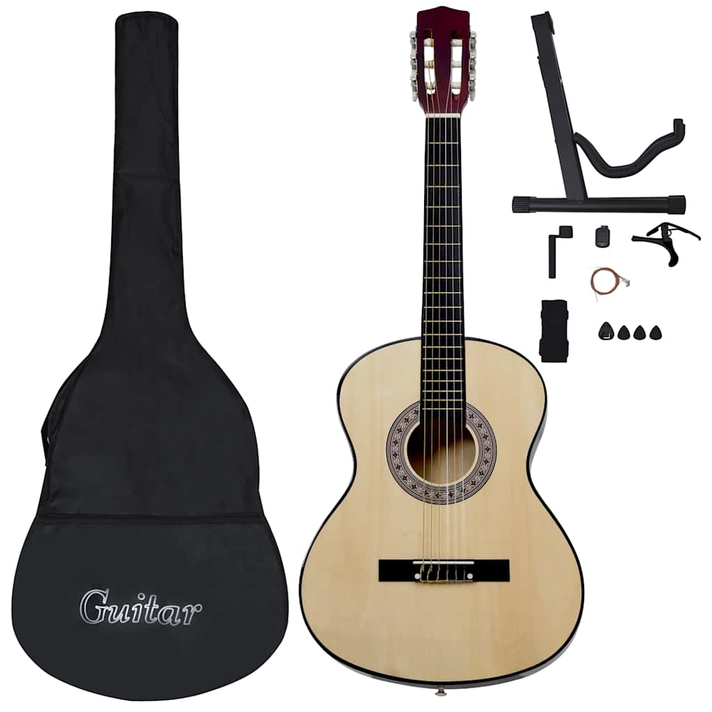 Ensemble de guitare Vidaxl 12 parties Classic débutant 4 4 39