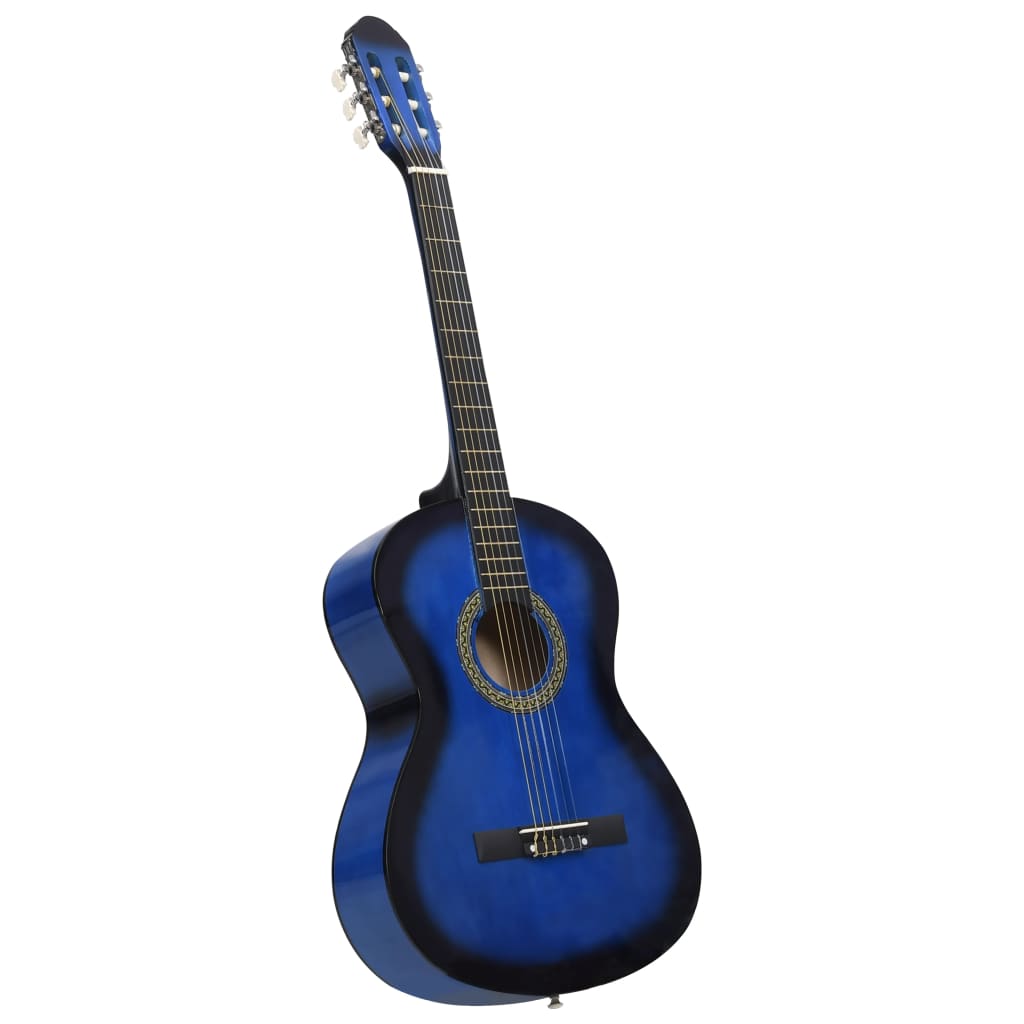 Vidaxl gitaar klassiek beginner 4 4 39 lindenhout blauw