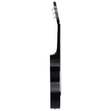 Vidaxl Gitarre Classic Anfänger 4 4 39 Lindenhout Schwarz