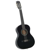 Vidaxl Gitarre Classic Anfänger und Kinder 3 4 36 Schwarz