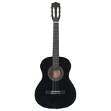 Vidaxl Gitarre Classic Anfänger und Kinder 3 4 36 Schwarz