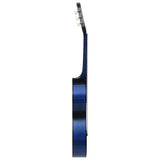 Vidaxl Guitar Classic początkujący i dzieci 1 2 34 Blue