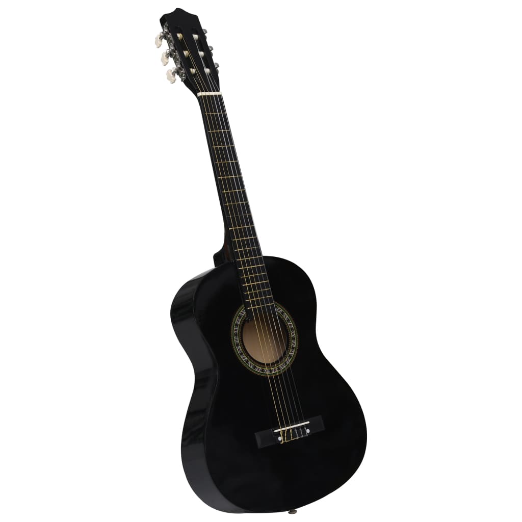 Vidaxl Guitar Classic początkujący i dzieci 1 2 34 czarny