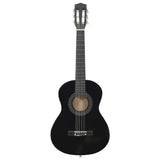 Vidaxl Gitarre Classic Anfänger und Kinder 1 2 34 Schwarz