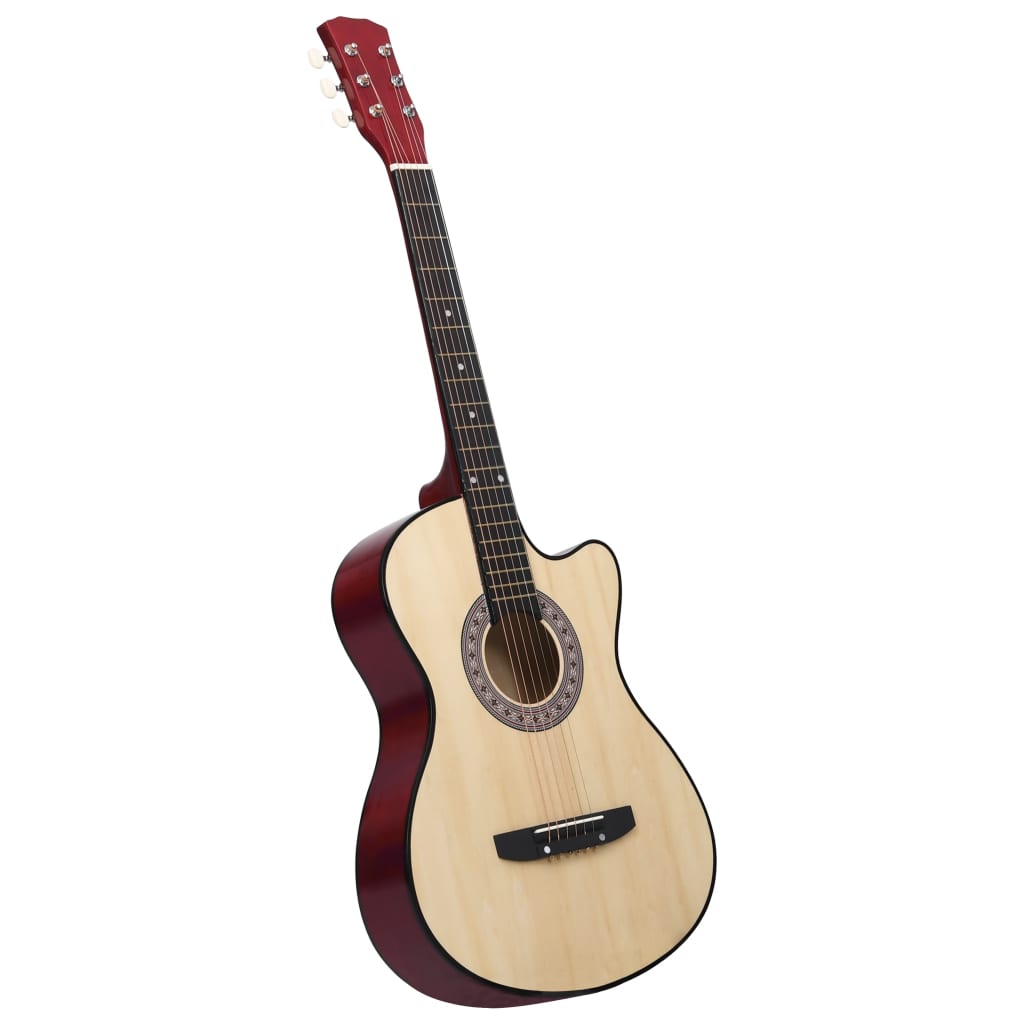 Vidaxl Guitar Cutraway se 6 řetězci Western Acoustic 38 Lindenhout