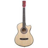 Vidaxl Guitar Cutaway med 6 strenger Western Acoustic 38 Lindenhout