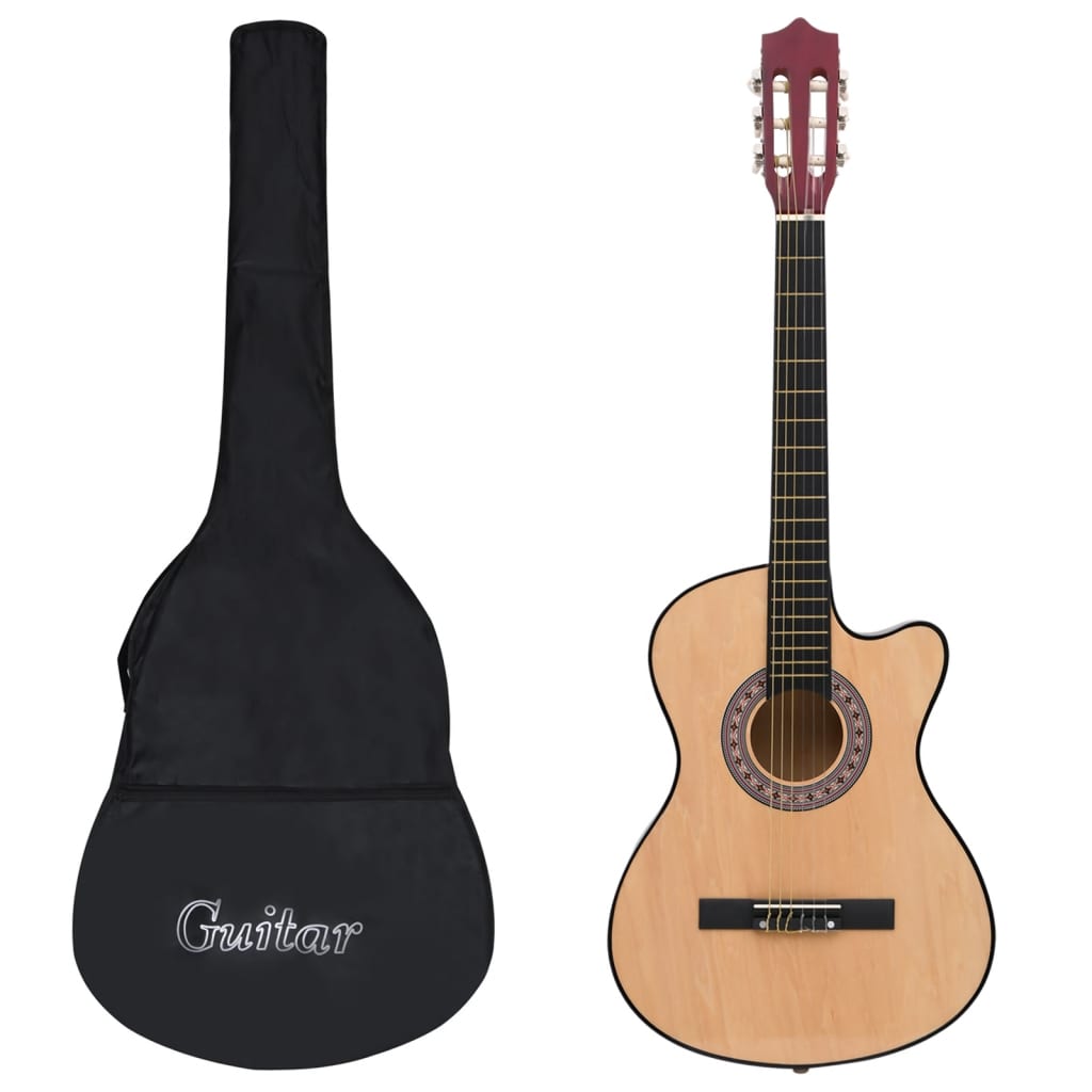 Set di chitarra a 12 pezzi Vidaxl con 6 corde Western Acoustic 38