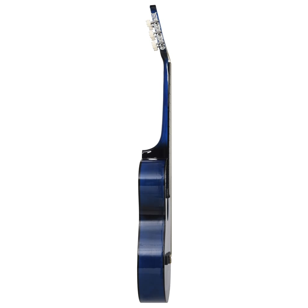 Vidaxl Corte de guitarra con 6 cuerdas Western Classic 38 Tinted Blue