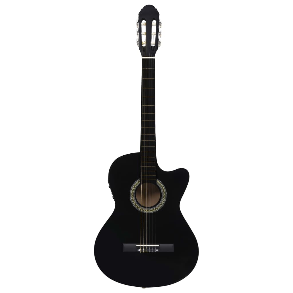 Guitare vidaxl Cutaway avec égaliseur 6 sneeds western classique noir