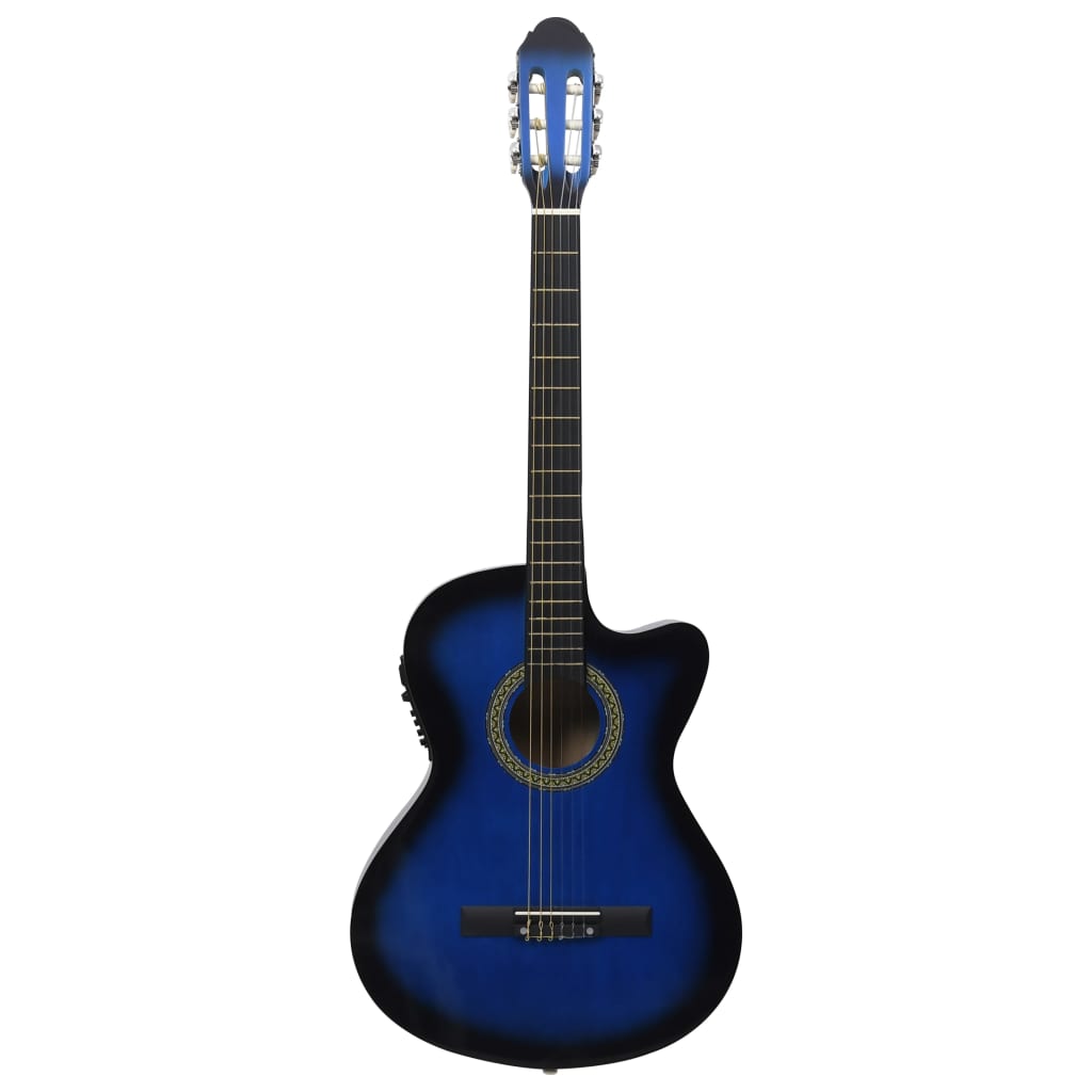 Vidaxl Guitar Cutaway z izenačevalnikom 6 Strings Western Classic Blue