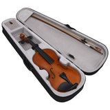 Vidaxl Violin Set med Bow og Kinstun 4 4 Dark Wood