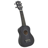 Vidaxl ukuleleset mit Tasche für Kinder Sopran 21 '' schwarz