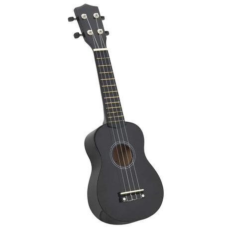 Vidaxl ukuleleset mit Tasche für Kinder Sopran 21 '' schwarz