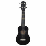 Vidaxl ukuleleset mit Tasche für Kinder Sopran 21 '' schwarz