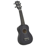 Vidaxl Ukulele-Set mit Tasche für Kinder Sopran 23'' schwarz
