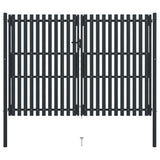 Vidaxl port double 306x250 cm steel anthracite