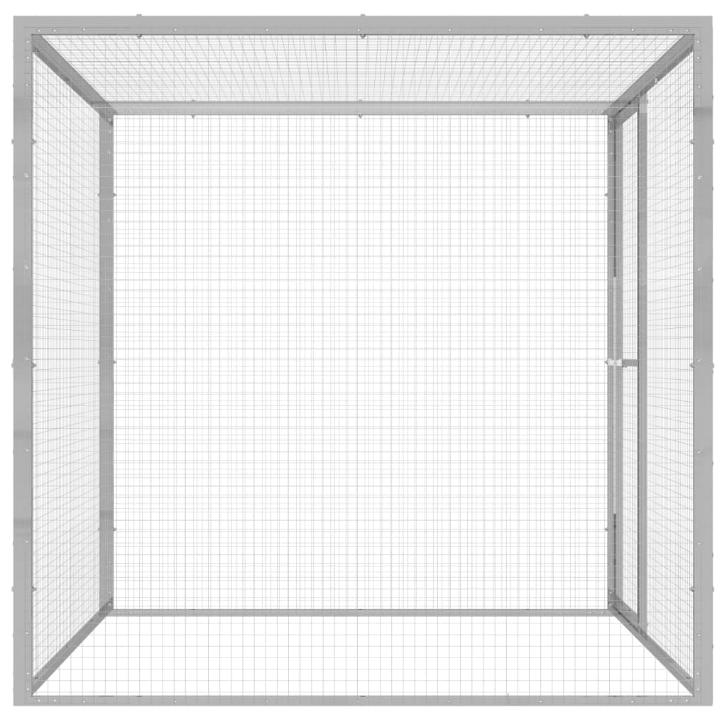 Vidaxl Cat Cage 1.5x1.5x1.5 m galvaniséiert Stol