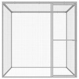 Vidaxl Cat Cage 1.5x1.5x1.5 m galvaniséiert Stol