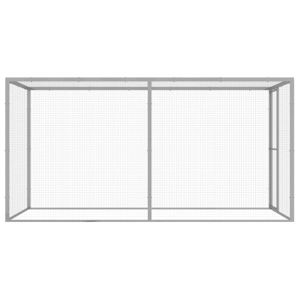 Vidaxl Cat Cage 3x1.5x1.5 M Galvaniseret stål