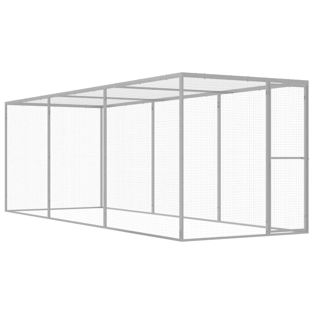 Vidaxl Cat Cage 4.5x1.5x1.5 M Galvaniserat stål