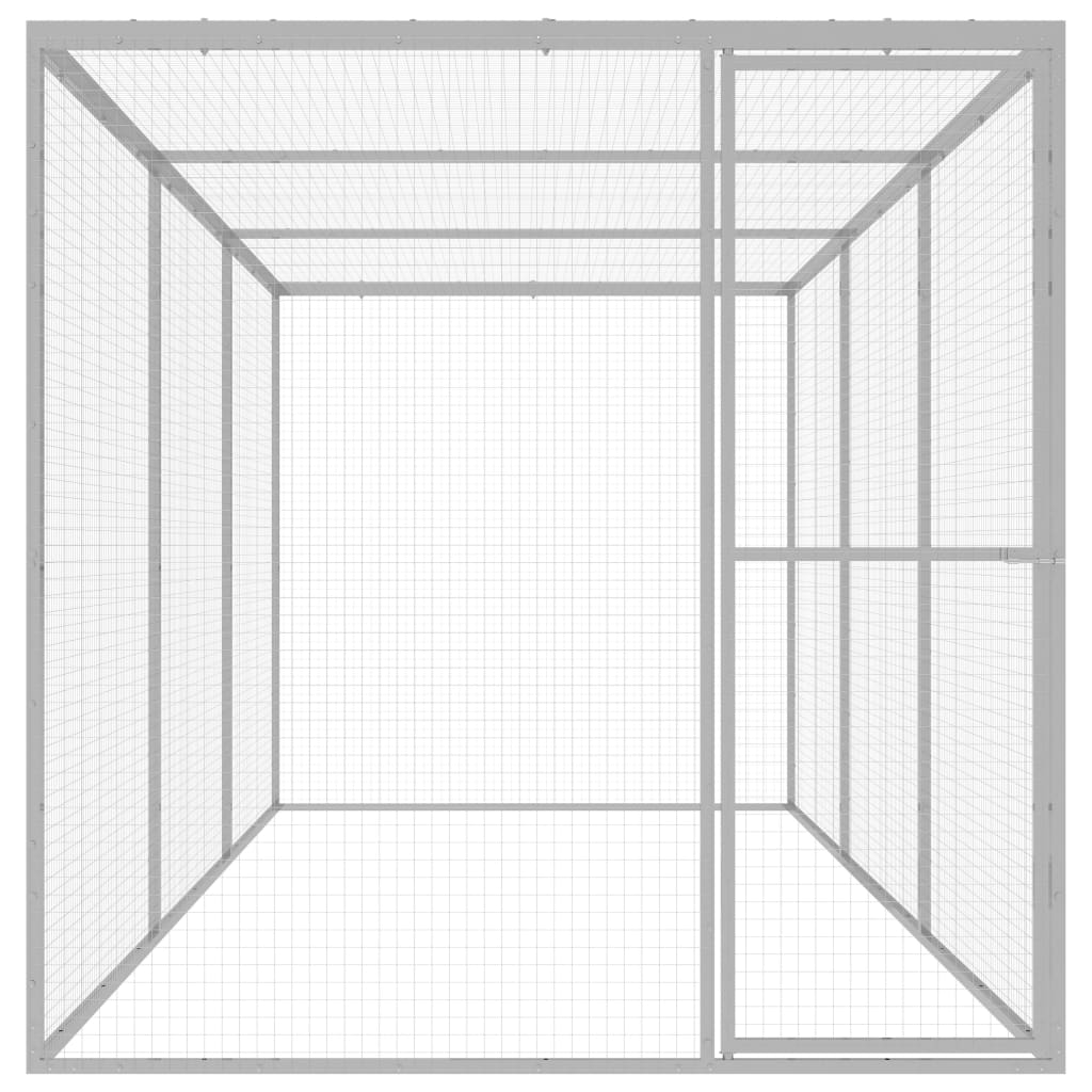 Vidaxl Cat Cage 4.5x1.5x1.5 M Galvaniserat stål