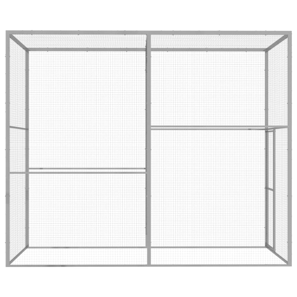 Vidaxl Cat Cage 3x1,5x2,5 m galvaniseret stål