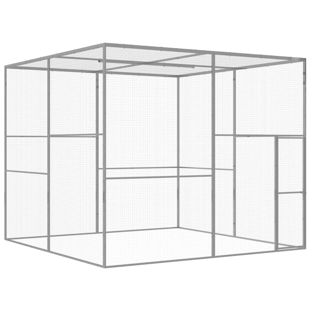 CAGE VIDAXL CAT 3x3x2.5 M Calwanizowana stal