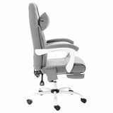 Vidaxl kantoormassagestoel stof grijs