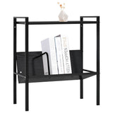 Vidaxl boekenkast met 2 schappen 52x28x59 cm bewerkt hout zwart