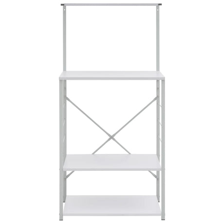 Vidaxl Mikrowellenschrank 60x39.6x123 cm verarbeitetes Holz weiß