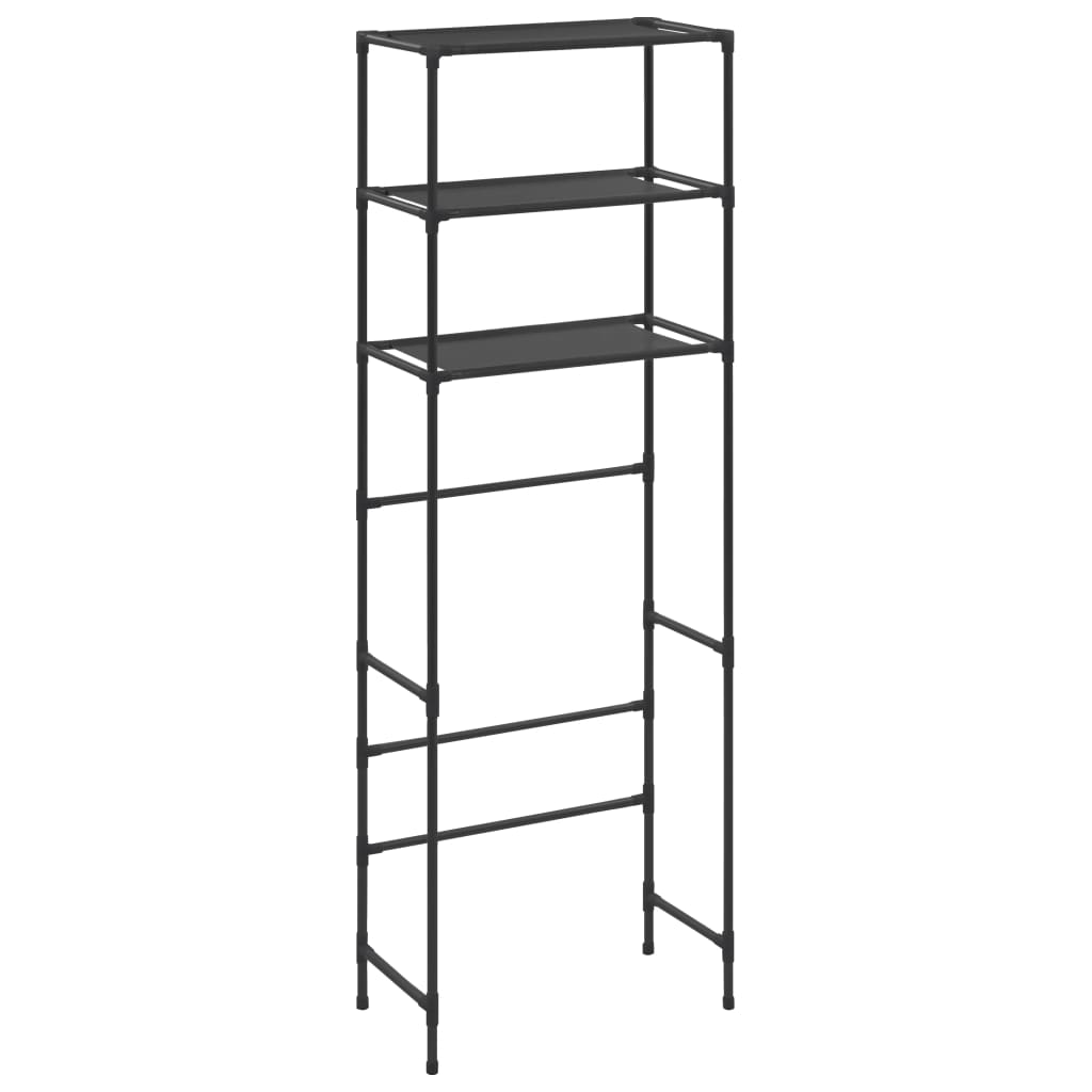 Vidaxl Storage Rack per al piano superiore a 3 strati 53x28x169 cm nero