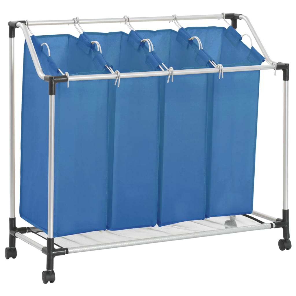 VidaXL WASHING SOURTER WITH 4 BASKING STELLE BLUE