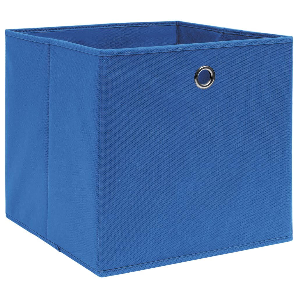 VIDAXL -Speicherboxen 10 PCs 32x32x32 cm Stoff blau