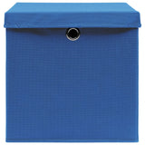 VIDAXL -Speicherboxen mit Deckel 10 PCs 32x32x32 cm Stoff blau