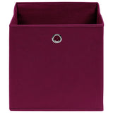 Vidaxl storage boxes 4 pcs 32x32x32 cm fabric dark red