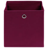 VIDAXL -Speicherboxen 4 PCs 32x32x32 cm Stoff dunkelrot