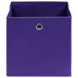 VIDAXL -Speicherboxen 10 PCs 32x32x32 cm Stoff lila lila