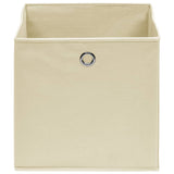 VIDAXL -Speicherboxen 4 PCs 32x32x32 cm Stoffcreme -gelöscht