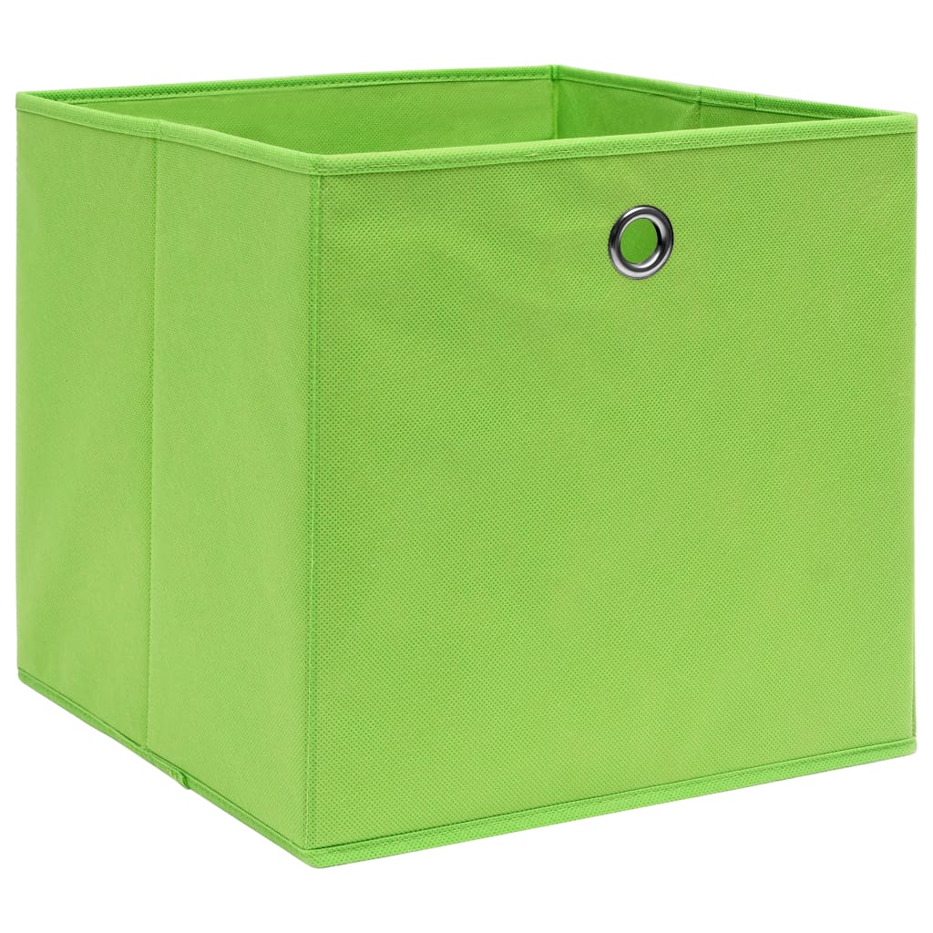 Vidaxl opbergboxen 4 st 32x32x32 cm stof groen