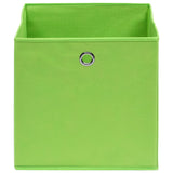 Cajas de almacenamiento de Vidaxl 10 PCS 32X32X32 CM Fabric Green