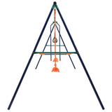 VidaXL swing set with gymnastics rings and 4 seats of steel