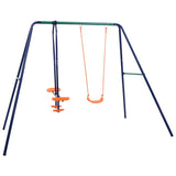 VidaXL swing set with 3 seats of steel