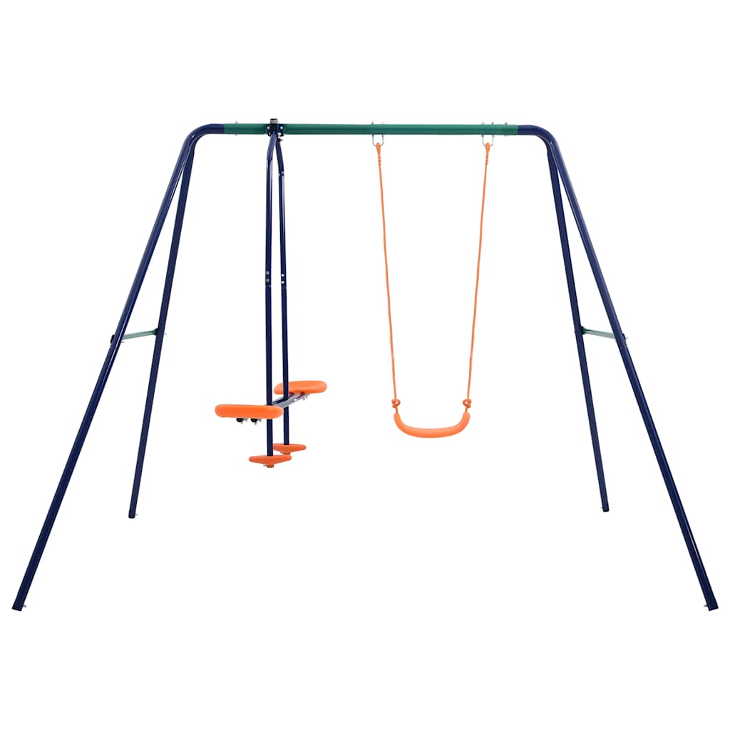 Vidaxl Swing Set con 3 sedili in acciaio