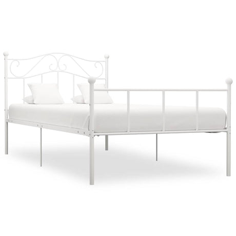Vidaxl bedframe metaal wit 100x200 cm