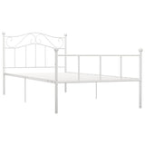 Vidaxl bedframe metaal wit 100x200 cm