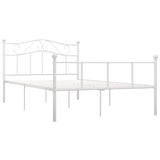 Vidaxl bedframe metaal wit 120x200 cm