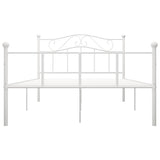 Vidaxl bedframe metaal wit 120x200 cm