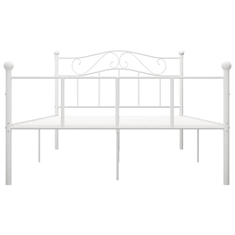 Vidaxl bedframe metaal wit 120x200 cm