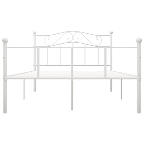 Vidaxl bedframe metaal wit 160x200 cm