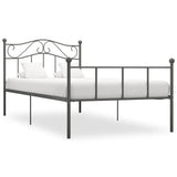 Vidaxl bedframe metaal grijs 100x200 cm